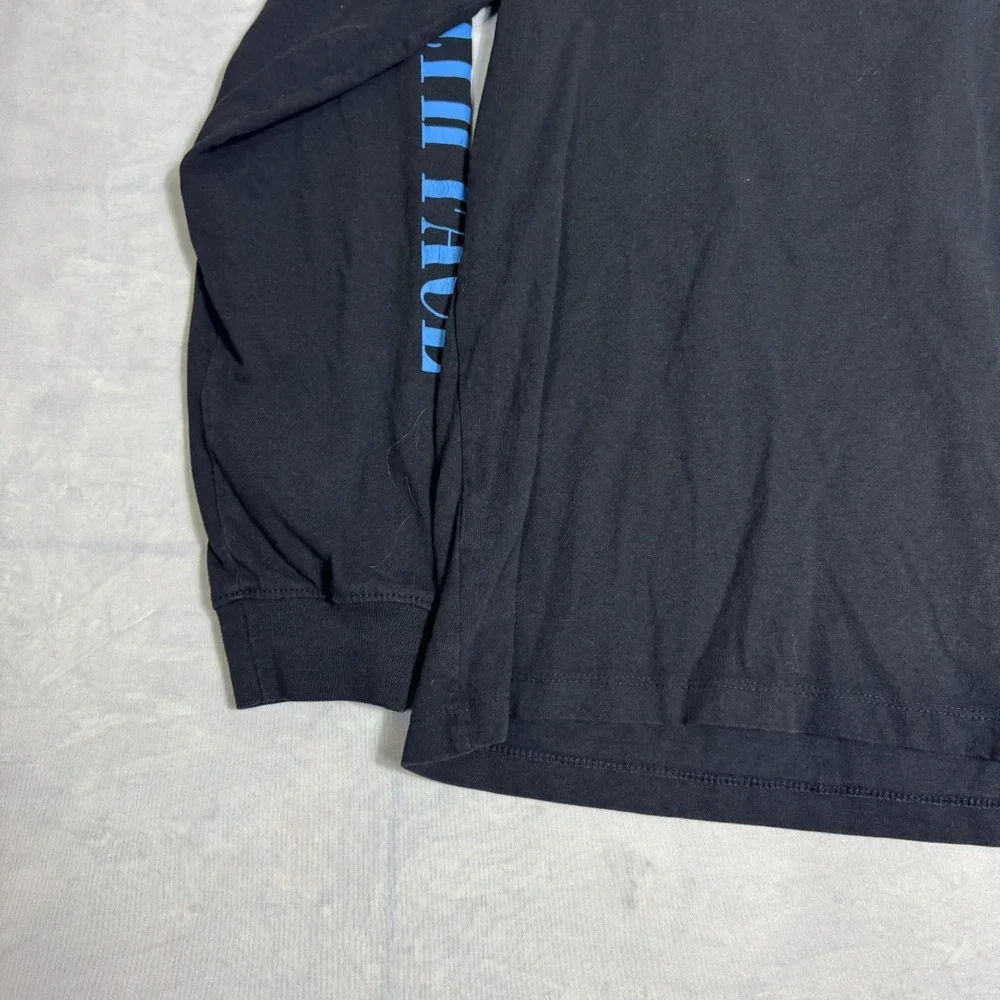 The North Face Mens T-Shirt Black Long Sleeve Everyday Comfort Graphic Tee Large
